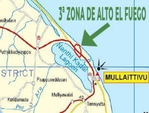 tercera zona de proteccion en Mullivaikkal sri lanka