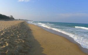 playa de Kallady en la costa este