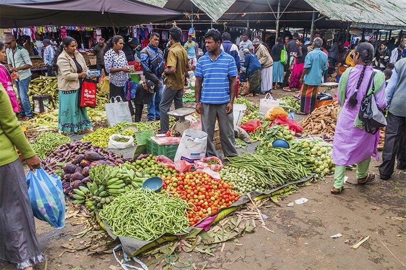 que hacer en Nuwara Eliya mercado y poblacion local