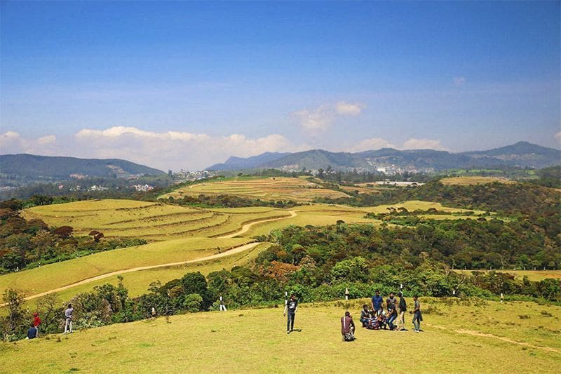 Paisaje de Moon Plains que hacer en Nuwara Eliya