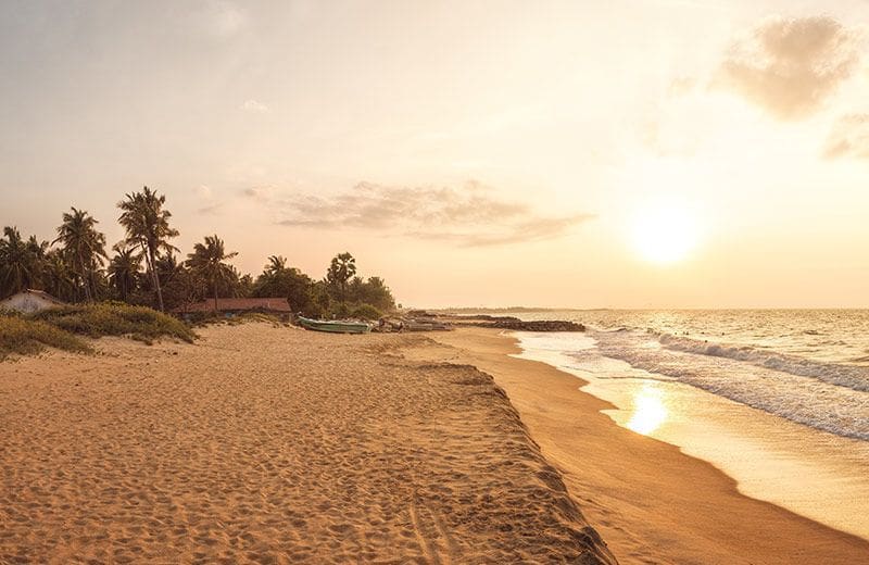 Kudawa beach en Kalpitiya Sri Lanka