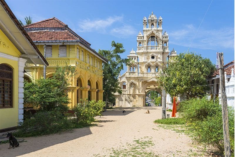templo Sunandarama Maha Vihara en Ambalangoda