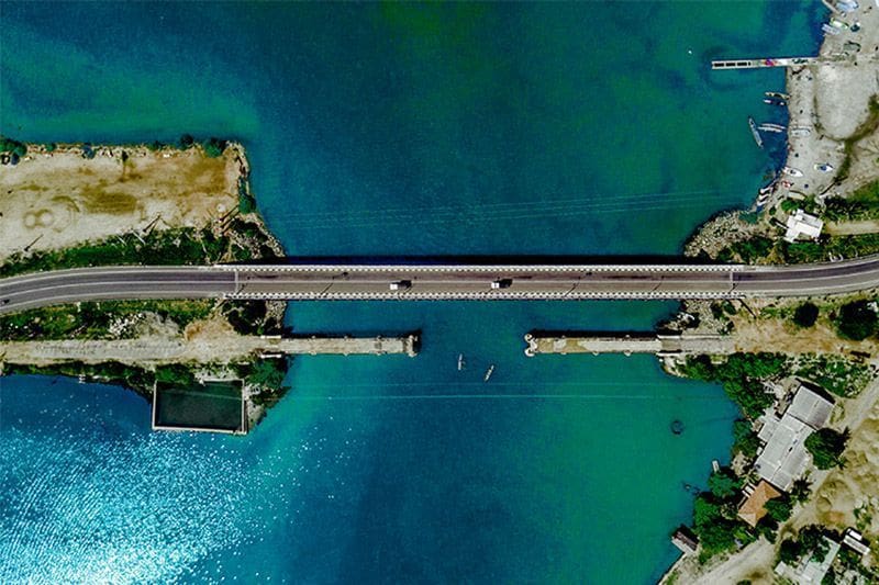 Adams Bridge en Mannar Sri Lanka