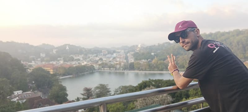vistas desde el mirador de Kandy