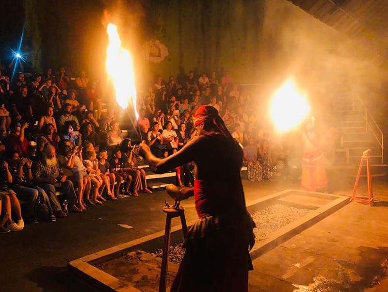 performance de fuego