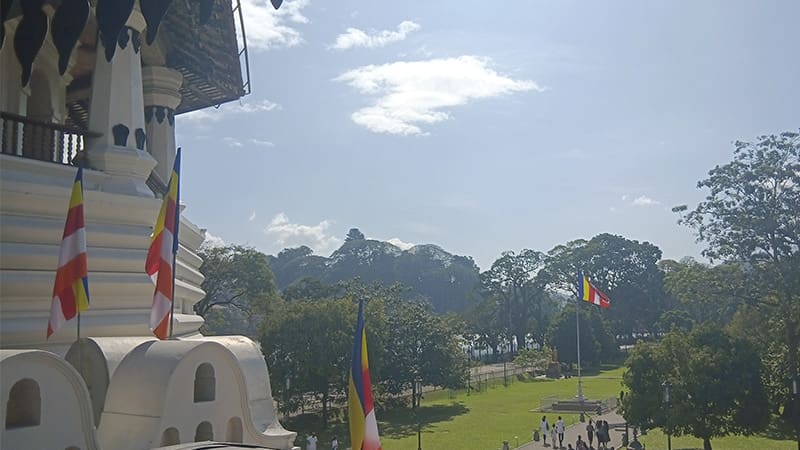 que ver en Kandy vistas desde el templo de la sagrada reliquia