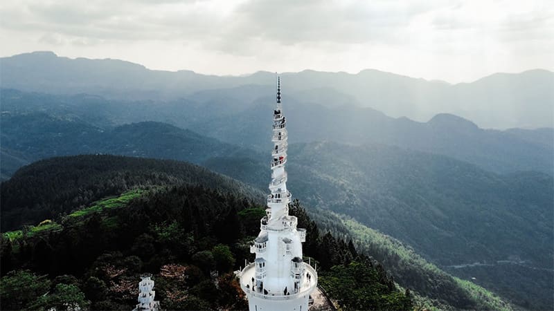 torre Ambuluwawa en Gampola Sri Lanka