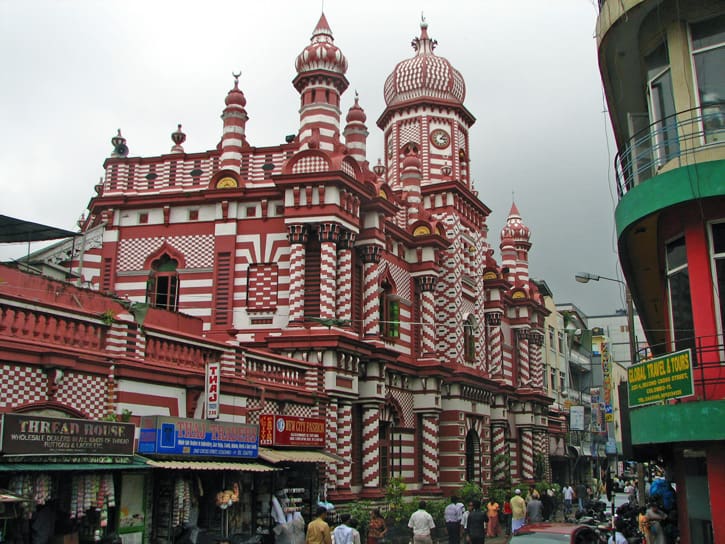 que ver en Colombo mezquita Jami Ul-Alfar