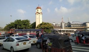 torre del reloj Khan en Colombo Sri Lanka