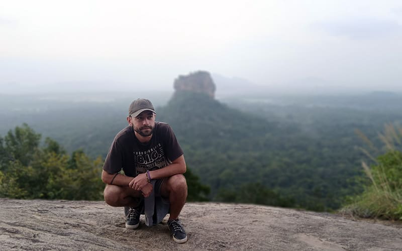 Triangulo Cultural de Sri Lanka Sigiriya Rock desde Pidurangala