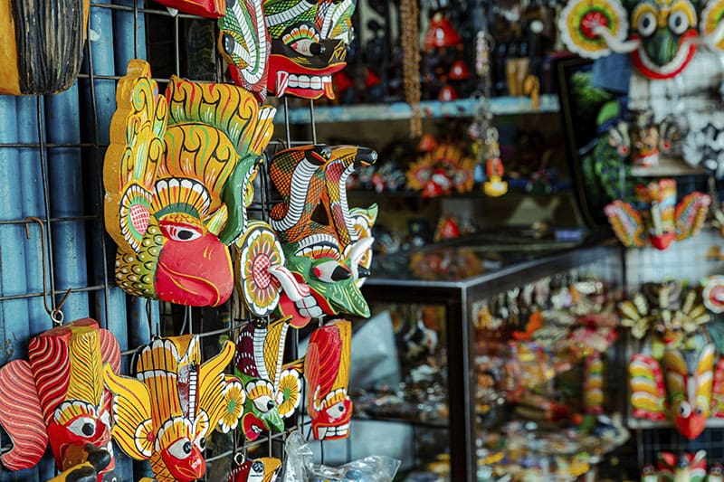 compras en sri lanka artesania tienda mascaras