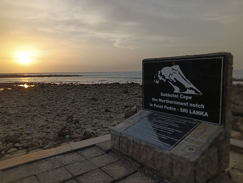 cabo Sakkotei en Point Pedro en Jaffna punto más norteño de Sri Lanka