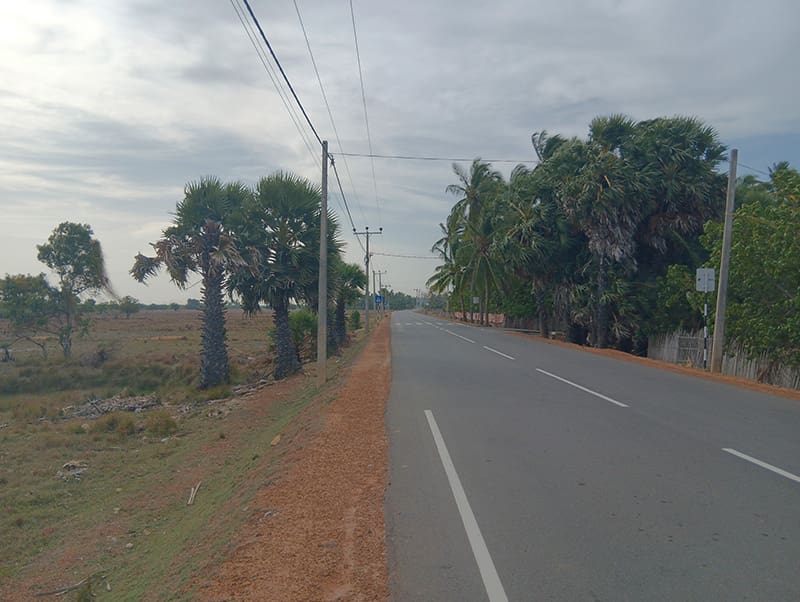 paisaje del este de Jaffna