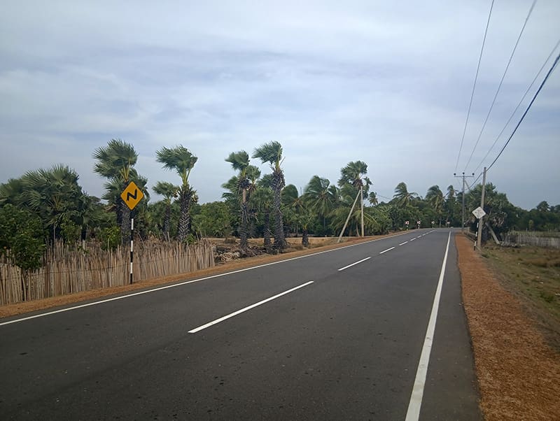 paisaje en el este de Jaffna
