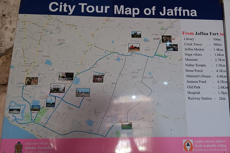 que ver en jaffna mapa