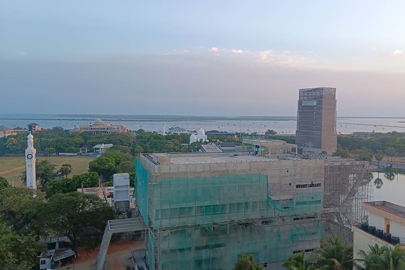 vistas de Jaffna desde el hotel Jetwing