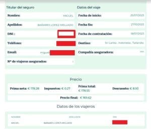 seguro viaje sri lanka mi poliza