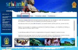 visado para sri lanka solicitud