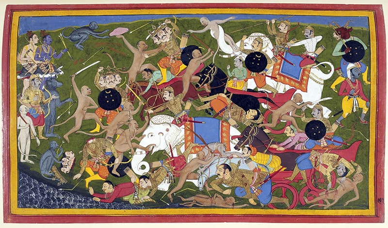 imagen del Ramayana batalla en Lanka Wikipedia