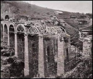 Puente de los Nueve Arcos Ella construccion