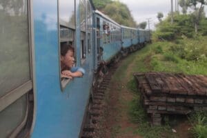 vagon tren famoso Sri Lanka puente de Ella