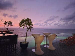atardecer y oceano azotea hotel Regal Reseau Negombo