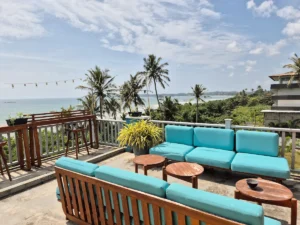 hotel outpost weligama azotea sofas paisaje playa