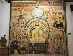 replica pintura en museo de arte mural dambulla sri lanka